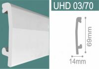 Плинтус напольный из дюрополимера Unica UHD 03/70